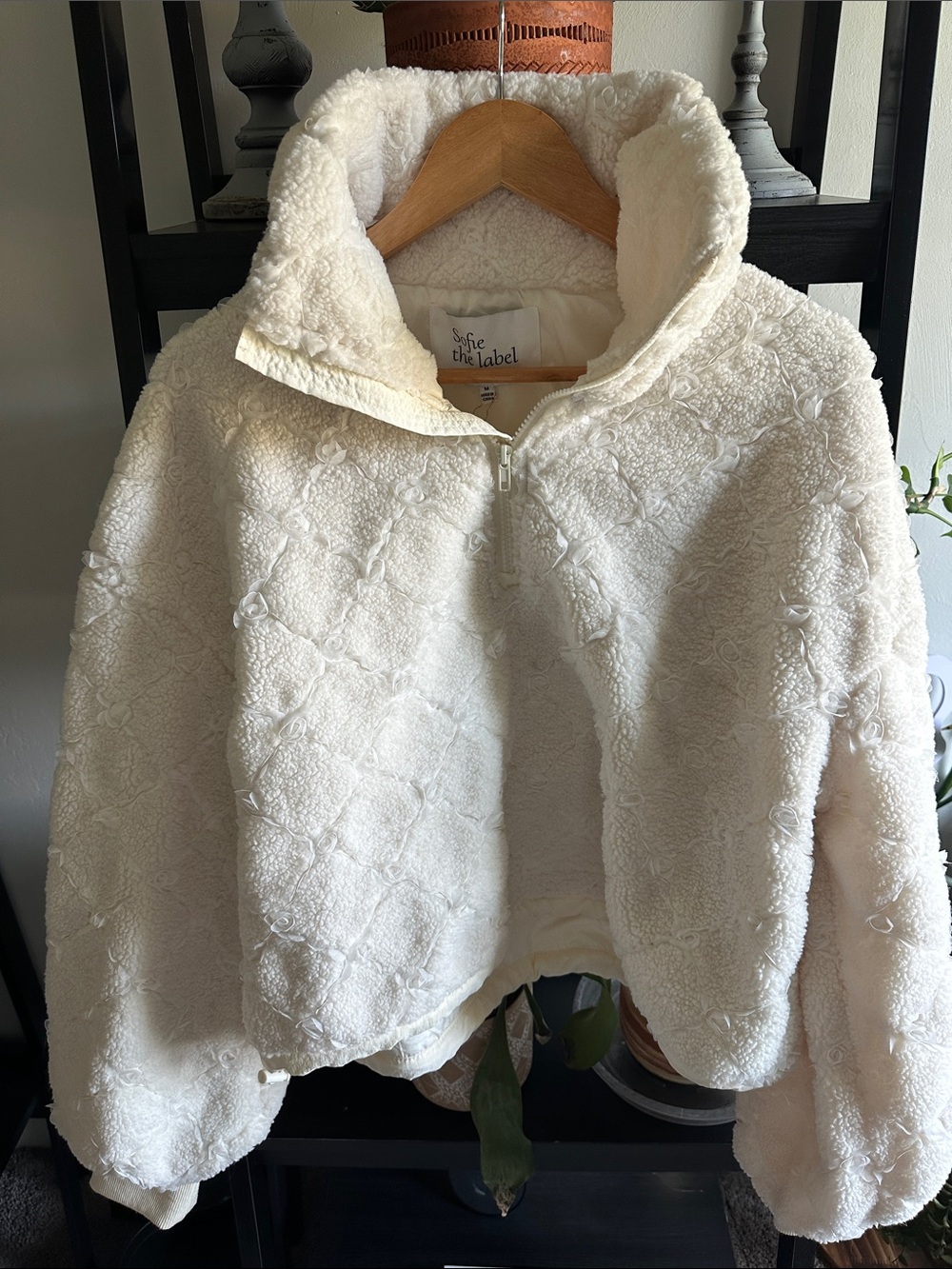 Sofie The Label Half Zip Sherpa Pullover